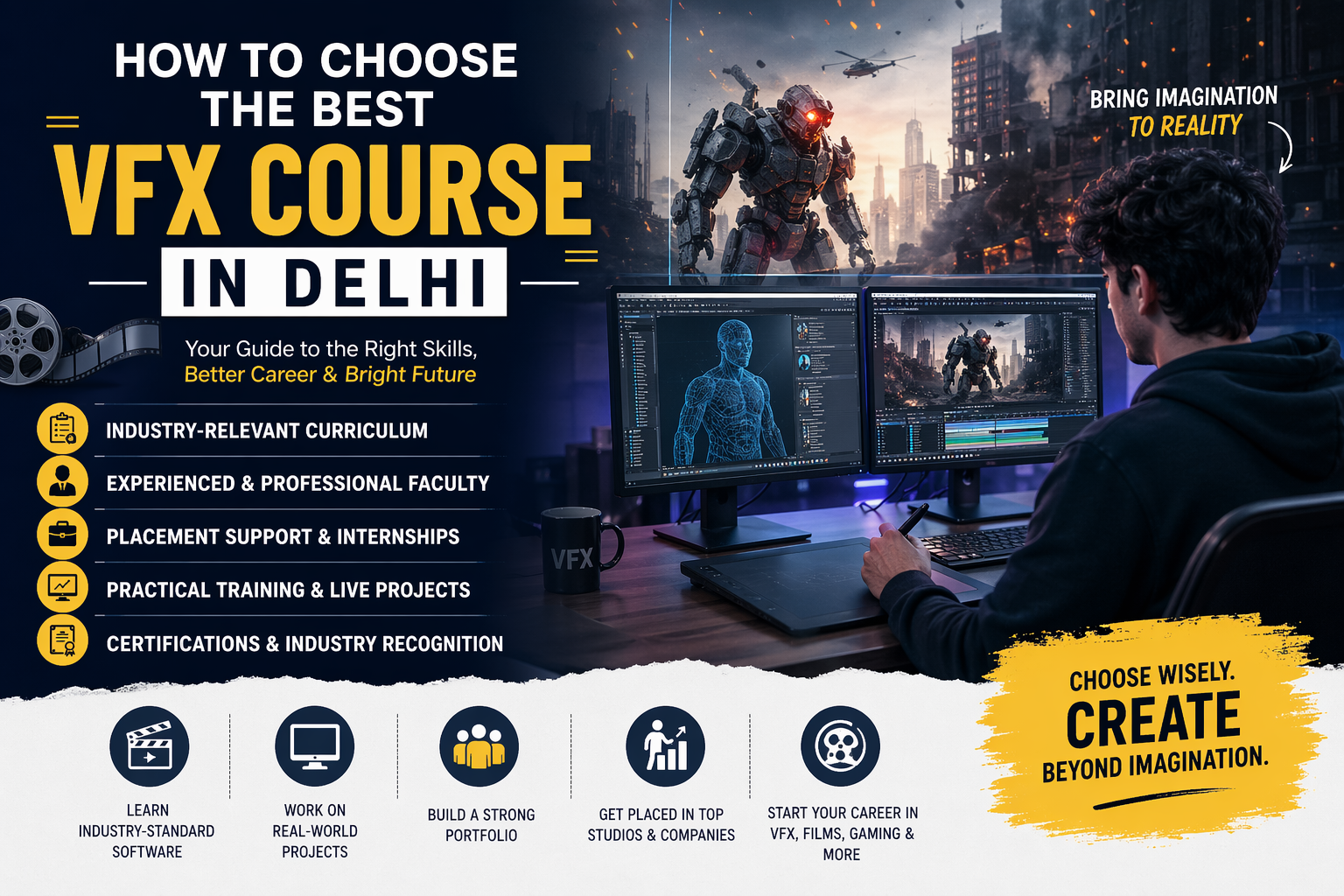 Read more about the article How to Choose the Best VFX Course in Delhi